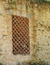 Old Roman Brick and Rock Wall, Tivoli, Italy Royalty Free Stock Photo