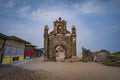 Old Roman Catholic church at Dhanushkodi south-eastern tip of Pamban Island, Tamil Nadu State, India.