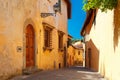 Old roman street in Florence, Tuscany, Italy Royalty Free Stock Photo