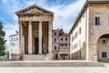 Old Roman temple of Augustus in Pula, Croatia.