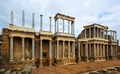 Old Roman Theatre in Merida Royalty Free Stock Photo