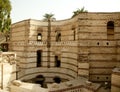 Old roman tower of Babylon in Coptic area of Cairo Royalty Free Stock Photo