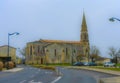 Old Romanesque church in Medoc Bordeaux France.