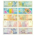 Old Romanian banknotes Royalty Free Stock Photo