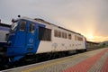 Old Romanian CFR Class 60 Diesel Sulzer Locomotive Royalty Free Stock Photo