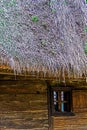 Old Romanian house with thatched roof Royalty Free Stock Photo