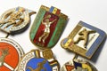 Old romanian sports badges from the 50`s