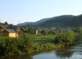 Old Romanian Village View In The Carpathian Mountains Royalty Free Stock Photo