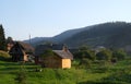 Old Romanian Village View In The Carpathian Mountains Royalty Free Stock Photo