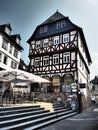 Old romantic houses in Wetzlar is a city in Hessen, Germany at the Dill River to the Lahn River.