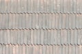 Old roof is made of wooden tiles. Texture. Close-up Royalty Free Stock Photo