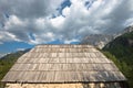 Old Roof Shingles In Valbona Valley, Albania Royalty Free Stock Photo