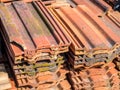 Old roof tiles industry image Royalty Free Stock Photo