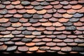Old roof tiles pattern Royalty Free Stock Photo