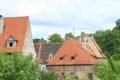 Roofs of monastery in Cesky Krumlov