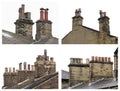 Old Rooftop Chimneys