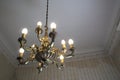 Old room and chandelier Royalty Free Stock Photo