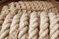 Old rope coils Royalty Free Stock Photo