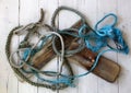 Old rope and wood Royalty Free Stock Photo