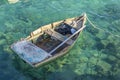 Old rotten fisher boat Royalty Free Stock Photo