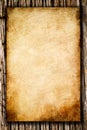 Old rough paper on wood background Royalty Free Stock Photo