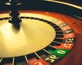 Old Roulette wheel. casino series. Royalty Free Stock Photo