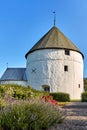 Old round church in Nylars on Bornholm island, Denmark Royalty Free Stock Photo