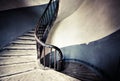 Old round spiral stairs Royalty Free Stock Photo