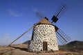 Old round windmill in Villaverde, Fuerteventura