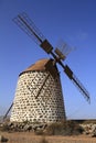 Old round windmill in Villaverde, Fuerteventura