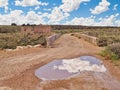 Old Route 66 Bridge over Diablo Canyon at Two Guns Ghost Town Royalty Free Stock Photo