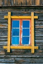 window of a barn wall