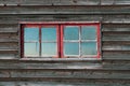 old routed vernacular window Royalty Free Stock Photo