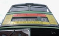 Old Routemaster Dublin bus, front from below