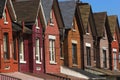 Old row houses Royalty Free Stock Photo