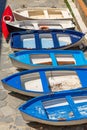 Old Rowboats on the Quay of the Port - Tellaro Liguria Italy Royalty Free Stock Photo