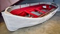 Old rowing lifeboat in the maritime museum of Bilbao