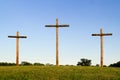 Old Rugged Cross and Horizon Royalty Free Stock Photo