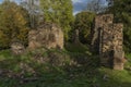 Old ruin of church of Saint Bartolomej near Besiny village in south Bohemia Royalty Free Stock Photo