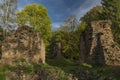 Old ruin of church of Saint Bartolomej near Besiny village in south Bohemia Royalty Free Stock Photo