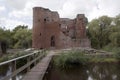 Old ruine from castel in Heenvliet Holland Royalty Free Stock Photo