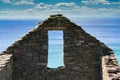 Old ruine with window with view Royalty Free Stock Photo