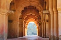 Old ruined arch of Lotus Mahal in Hampi, India Royalty Free Stock Photo