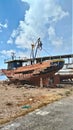 Old ruined boat