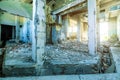 Old ruined building interior