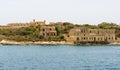 Old ruined buildings at Manoel Island in Gzira, Malta