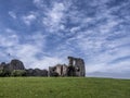 Old ruined castle tower in beautiful landscape in Wales Royalty Free Stock Photo