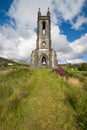 Old Ruined Church at the bottom of Mount Errigal near the poisoned Glen, Donegal, Ireland Royalty Free Stock Photo