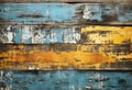 old ruined Colorful painted wooden plank background texture Royalty Free Stock Photo