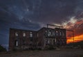 Old ruined ghost house Royalty Free Stock Photo